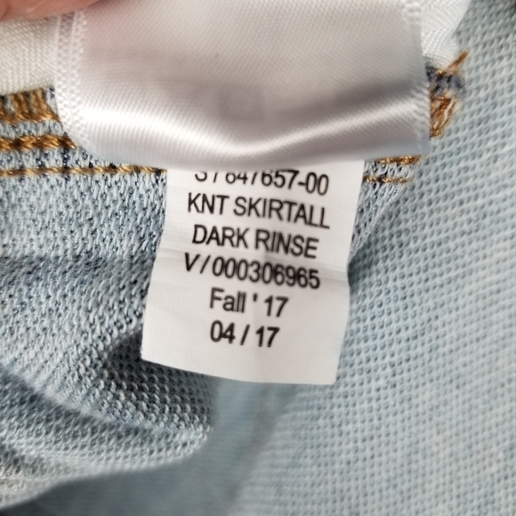 Denim Bib Pinafore Dress Skirtall Gap Kids Small 6/7 Regular Blue Button Front - Picture 9 of 12